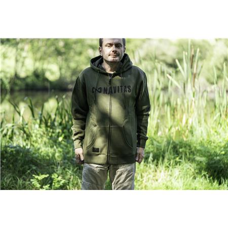 ΑΝΔΡΙΚΌ ΦΟΎΤΕΡ NAVITAS CORE ZIP HOODY - ΠΡΆΣΙΝΟ