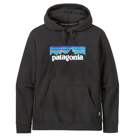 Ανδρικό Φούτερ Patagonia P-6 Logo Uprisal Hoody - Μαύρο