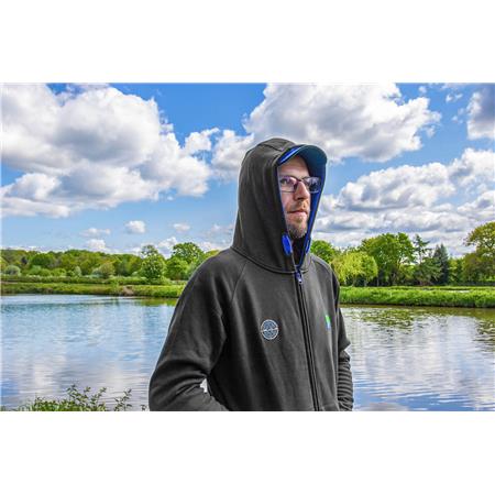 ΑΝΔΡΙΚΌ ΦΟΎΤΕΡ PRESTON INNOVATIONS CELCIUS ZIP HOODIE - ΜΑΎΡΟ