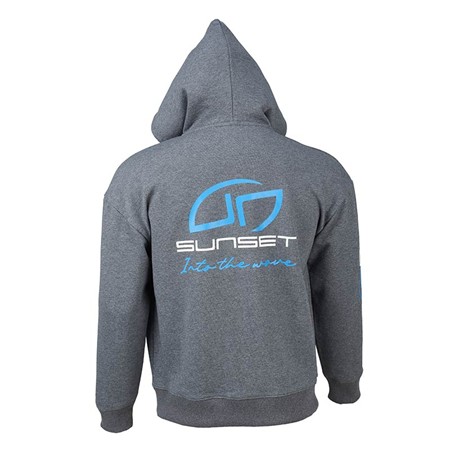ΑΝΔΡΙΚΌ ΦΟΎΤΕΡ SUNSET HOODY FULL ZIP - ΣΚΟΎΡΟ ΓΚΡΙ ΜΕΛΑΝΖΈ