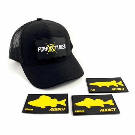Ανδρικό Καπέλο + 3 Ταμπελάκια Με Βέλκρο Fishxplorer Trucker
