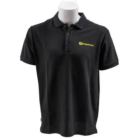 Ανδρικό Κοντομάνικο Πόλο Ridge Monkey Apearel Lightweight Classic Polo Shirt - Μαύρο
