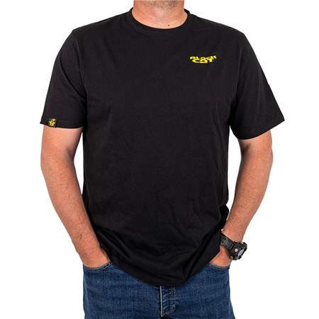 Ανδρικό Κοντομάνικο T-Shirt Black Cat Chase Dreams Black Tee - Μαύρο