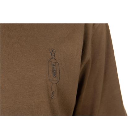 ΑΝΔΡΙΚΌ ΚΟΝΤΟΜΆΝΙΚΟ T-SHIRT FOX KHAKI INDICATOR T - ΜΑΎΡΟ