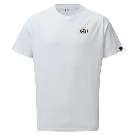 Ανδρικό Κοντομάνικο T-Shirt Gill Graphic - Άσπρο/Σοκολατί