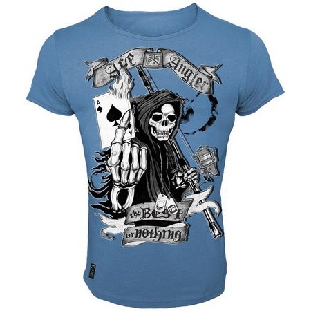 Ανδρικό Κοντομάνικο T-Shirt Hot Spot Design Ace Angler - Μπλε