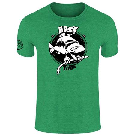 Ανδρικό Κοντομάνικο T-Shirt Hot Spot Design Bass Time - Πράσινο