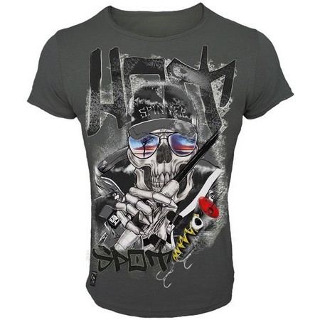 Ανδρικό Κοντομάνικο T-Shirt Hot Spot Design Hotspot - Γκρι