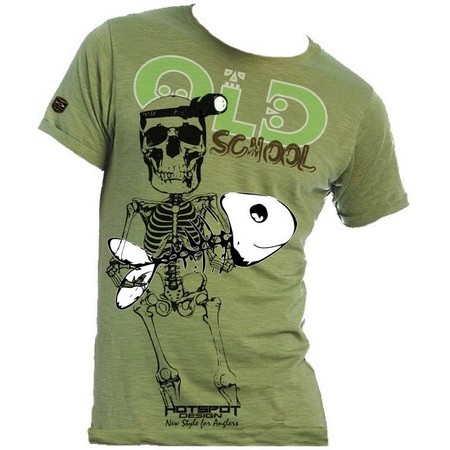 Ανδρικό Κοντομάνικο T-Shirt Hot Spot Design Old School - Πράσινο