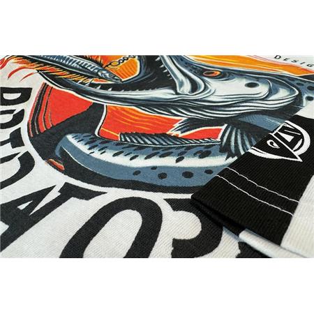 ΑΝΔΡΙΚΌ ΚΟΝΤΟΜΆΝΙΚΟ T-SHIRT HOT SPOT DESIGN PREDATOR BARRACUDA - ΛΕΥΚΌ