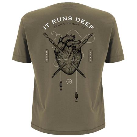 Ανδρικό Κοντομάνικο T-Shirt Kumu Bloodline T-Shirt - Χακί