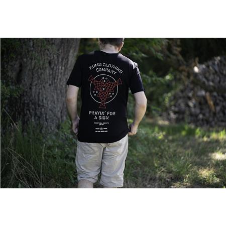 ΑΝΔΡΙΚΌ ΚΟΝΤΟΜΆΝΙΚΟ T-SHIRT KUMU CARP GODS - ΜΑΎΡΟ