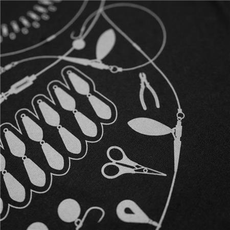 ΑΝΔΡΙΚΌ ΚΟΝΤΟΜΆΝΙΚΟ T-SHIRT KUMU DEATH RIG TEE - ΜΑΎΡΟ