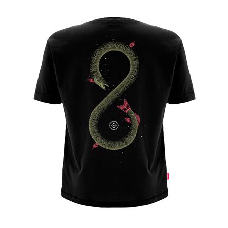 Ανδρικό Κοντομάνικο T-Shirt Kumu Ourobouros T-Shirt - Μαύρο