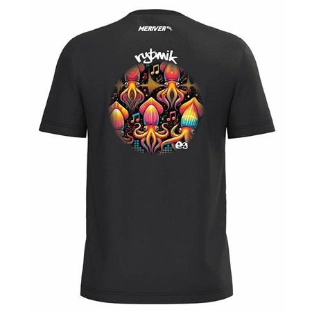 Ανδρικό Κοντομάνικο T-Shirt Meriver Egi Rytmik - Μαύρο