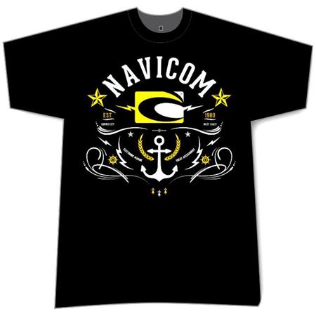 Ανδρικό Κοντομάνικο T-Shirt Navicom 2019 Με Άγκυρα - Μαύρο