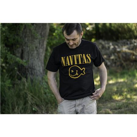 ΑΝΔΡΙΚΌ ΚΟΝΤΟΜΆΝΙΚΟ T-SHIRT NAVITAS KURT T-SHIRT - ΜΑΎΡΟ