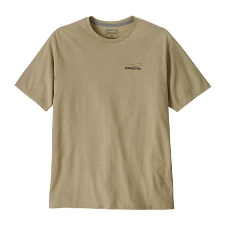 ΑΝΔΡΙΚΌ ΚΟΝΤΟΜΆΝΙΚΟ T-SHIRT PATAGONIA CASTING LOGO RESPONSIBILI-TEE - PUMICE