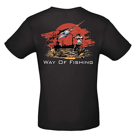 Ανδρικό Κοντομάνικο T-Shirt W.O.F. Manga - Μαύρο