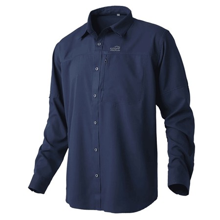Ανδρικό Μακρυμάνικο Πουκάμισο Geoff Anderson Ezmar Light L/S - Μπλε