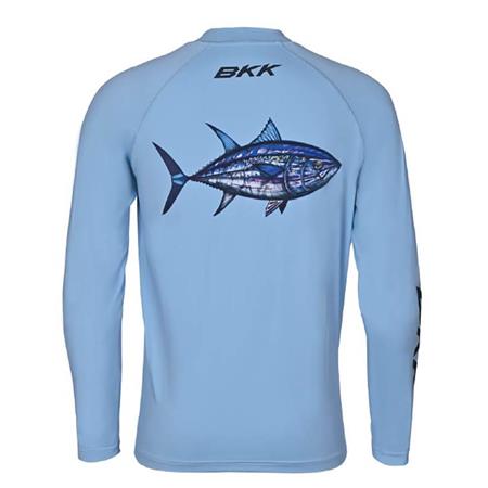 Ανδρικό Μακρυμάνικο T-Shirt Bkk Long Sleeve Performance Shirt Barramundi - Ανοιχτό Γαλάζιο