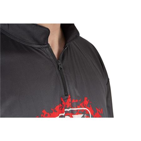 ΑΝΔΡΙΚΌ ΜΑΚΡΥΜΆΝΙΚΟ T-SHIRT FOX RAGE PERFORMANCE TEAM TOP - ΜΑΎΡΟ/ΛΕΥΚΌ