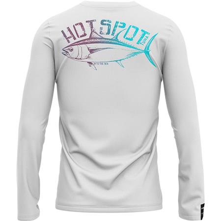 ΑΝΔΡΙΚΌ ΜΑΚΡΥΜΆΝΙΚΟ T-SHIRT HOT SPOT DESIGN TUNA LONG SLEEVES - ΑΝΟΙΧΤΌ ΓΚΡΙ