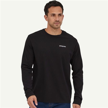 ΑΝΔΡΙΚΌ ΜΑΚΡΥΜΆΝΙΚΟ T-SHIRT PATAGONIA L/S HOME WATER TROUT RESPONSIBILI-TEE - ΜΑΎΡΟ