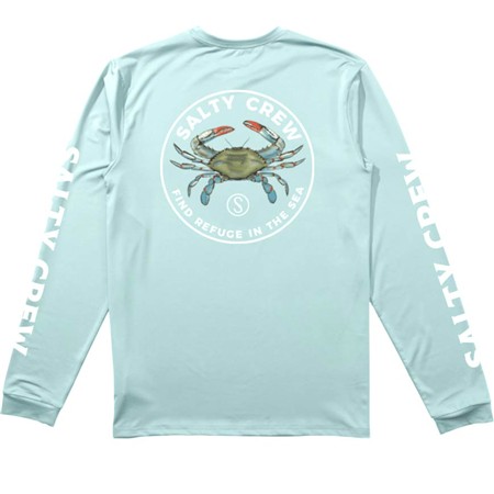 Ανδρικό Μακρυμάνικο T-Shirt Salty Crew Blue Crabber L/S Sunshirt - Σκουμπρί
