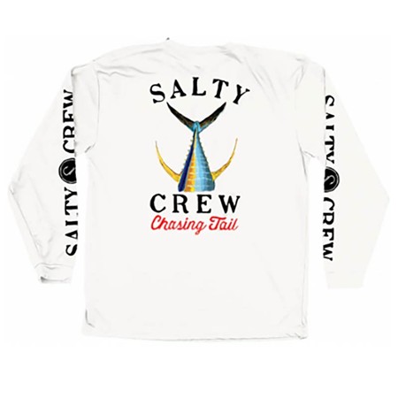ΑΝΔΡΙΚΌ ΜΑΚΡΥΜΆΝΙΚΟ T-SHIRT SALTY CREW TAILED L/S TECH TEE RASHGUARD - ΛΕΥΚΌ