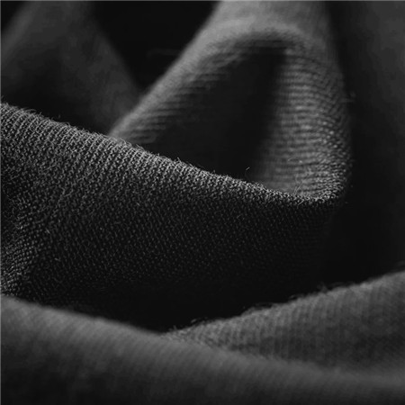 ΑΝΔΡΙΚΌ T-SHIRT ΜΕ ΚΟΝΤΆ ΜΑΝΊΚΙΑ GEOFF ANDERSON WIZWOOL 165 SOFT - ΜΑΎΡΟ