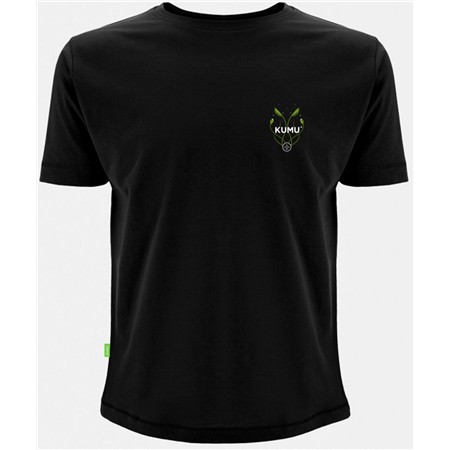 ΑΝΔΡΙΚΌ T-SHIRT ΜΕ ΚΟΝΤΆ ΜΑΝΊΚΙΑ KUMU TAILS UP TEE - ΜΑΎΡΟ