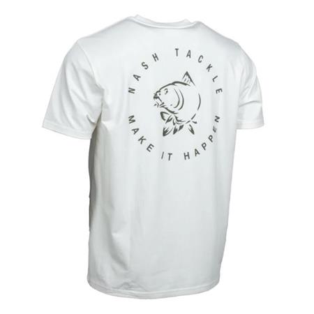 ΑΝΔΡΙΚΌ T-SHIRT ΜΕ ΚΟΝΤΆ ΜΑΝΊΚΙΑ NASH MAKE IT HAPPEN CARP LOGO - ΕΚΡΟΎ