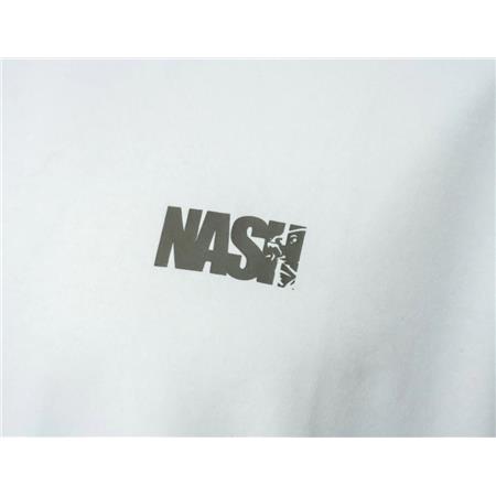 ΑΝΔΡΙΚΌ T-SHIRT ΜΕ ΚΟΝΤΆ ΜΑΝΊΚΙΑ NASH MAKE IT HAPPEN CARP LOGO - ΕΚΡΟΎ
