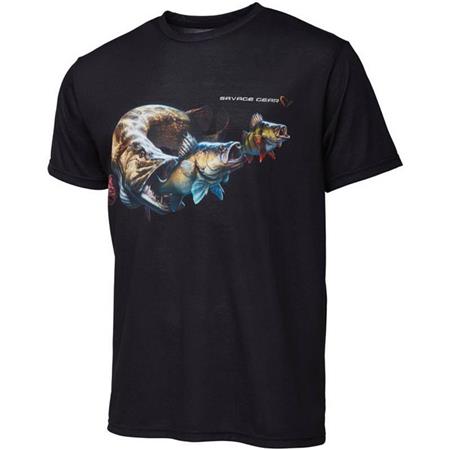 Ανδρικό T-Shirt Με Κοντά Μανίκια Savage Gear Cannibal - Μαύρο