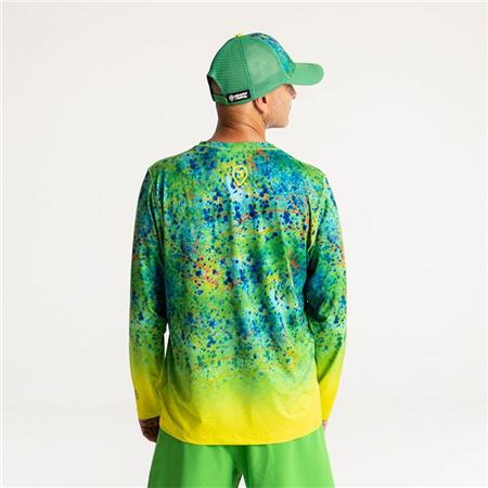 ΑΝΔΡΙΚΌ T-SHIRT ΜΕ ΜΑΚΡΙΆ ΜΑΝΊΚΙΑ ADVENTER & FISHING BOZED ANTI UV - MAHI MAHI