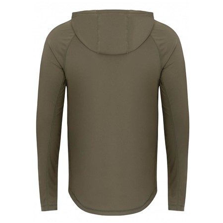 ΑΝΔΡΙΚΌ T-SHIRT ΜΕ ΜΑΚΡΙΆ ΜΑΝΊΚΙΑ KORDA UPF HOODED TOP - ΧΑΚΊ