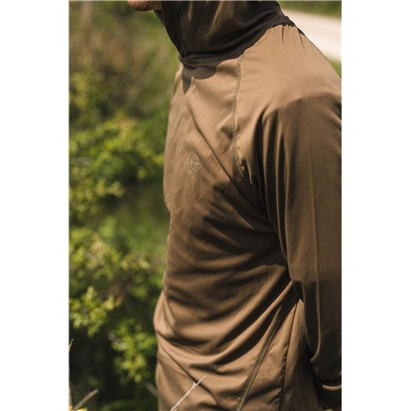 ΑΝΔΡΙΚΌ T-SHIRT ΜΕ ΜΑΚΡΙΆ ΜΑΝΊΚΙΑ KORDA UPF HOODED TOP - ΧΑΚΊ