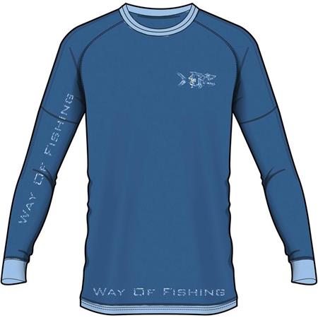 Ανδρικό T-Shirt Με Μακριά Μανίκια W.O.F. Croix - Μπλε