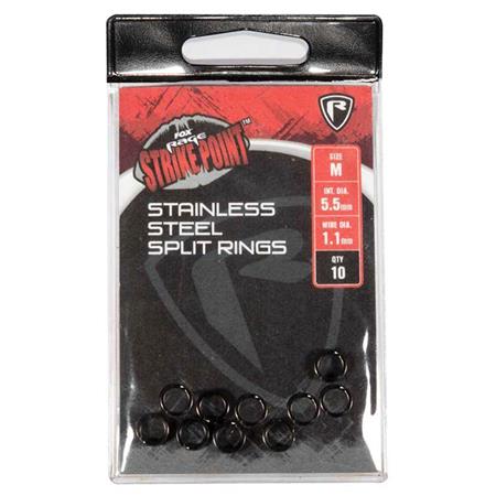 ANEL QUEBRADO FOX RAGE SSTRIKE POINT STAINLESS STEEL SPLIT RINGS