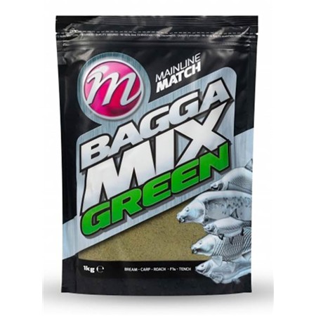 Anfütterung Mainline Bagga Mix Green - 1Kg