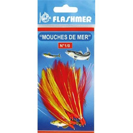 Angebrachte Haken Flashmer Salzwasserfliegen