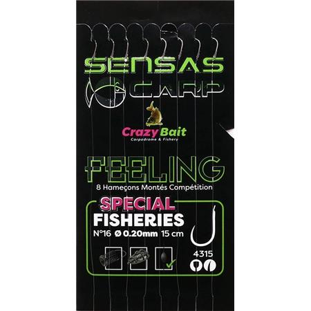 Angebrachter Haken Sensas Crazy Bait 4315