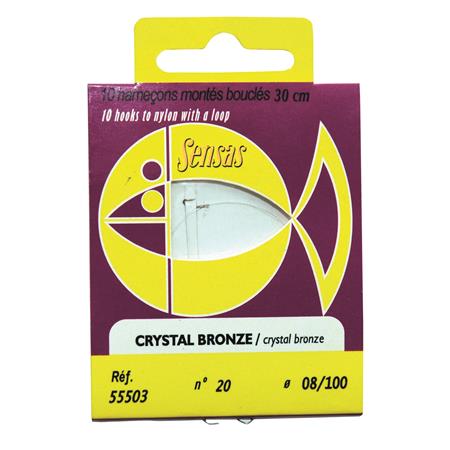 Angebrachter Haken Sensas Crystal Bronzé