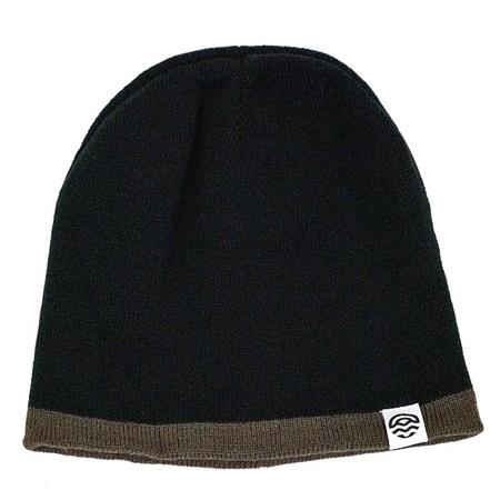 ANGLERMÜTZE PECHEUR.COM WENDBAR - SCHWARZ/KAKI