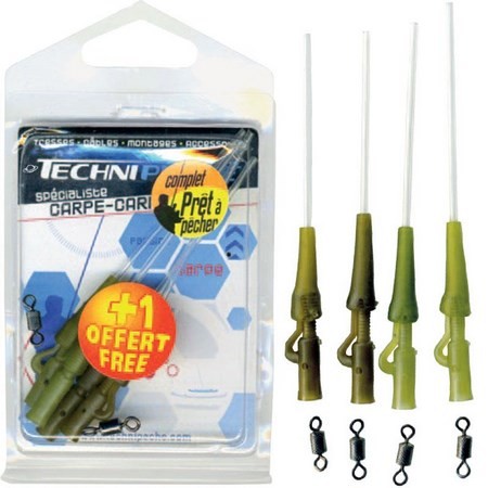 Anti-Angle Autohooking Kit Technipêche Stop Run Specialist - Pack Of 4