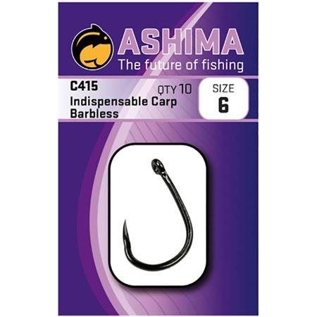 Anzol Carpa Ashima C415 Indispensable Barbless