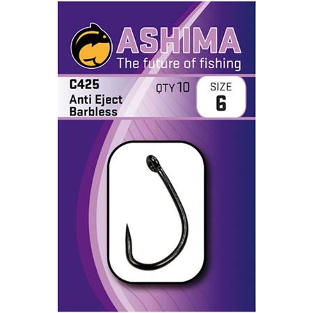 Anzol Carpa Ashima C425 Anti-Eject Barbless