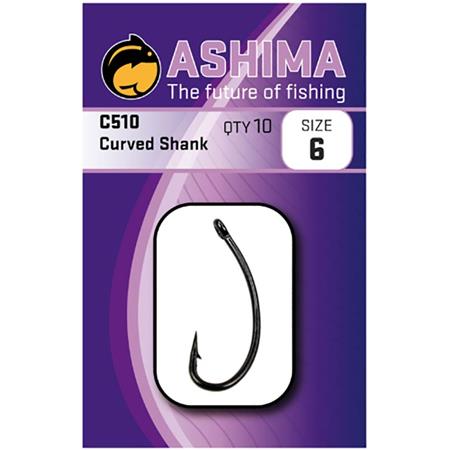 Anzol Carpa Ashima C510 Curved Shank