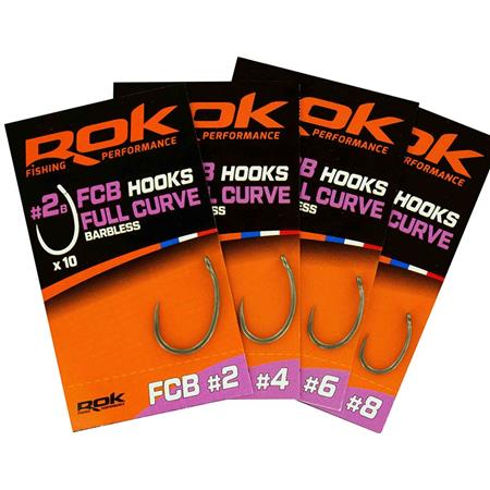 ANZOL CARPA ROK FISHING FULL CURVE BARBLESS